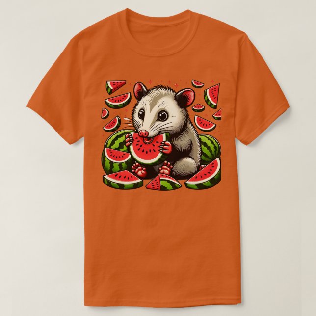 Camiseta Hombres De Verano De Fruta De La sandía De Cute Op (Diseño del anverso)