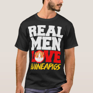 Camiseta Hombres de verdad aman a los cerdos de Guinea