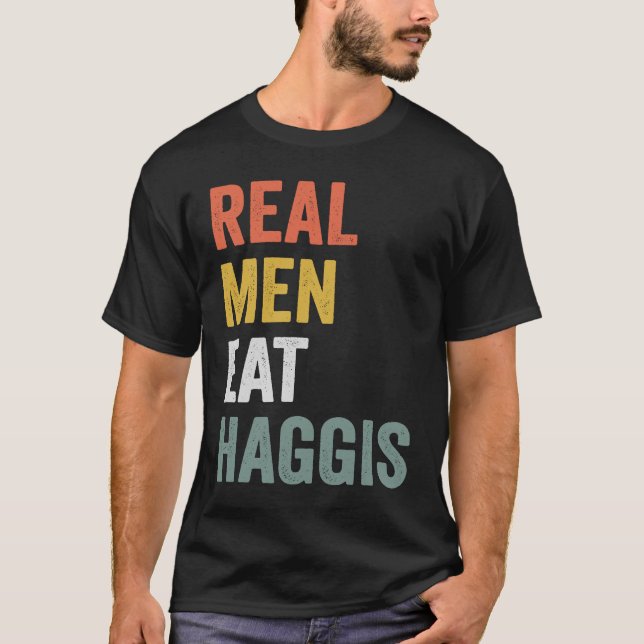 Camiseta Hombres de verdad comen el Hagadizo (Anverso)