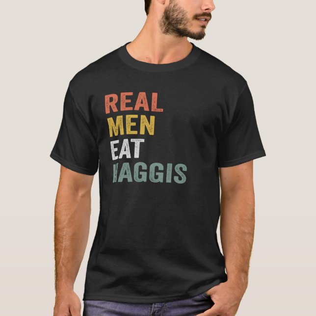 Camiseta Hombres de verdad comen el Hagadizo (Anverso)