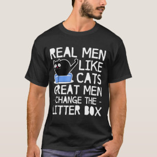 Camiseta Hombres De Verdad Como Gatos Grandes Hombres Gatos