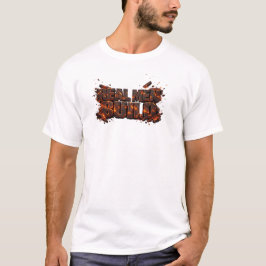 Camiseta Hombres de Verdad Construyen Fuego de Lava Carpint