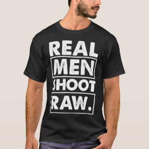 Camiseta Hombres de verdad disparan a fotógrafo aficionado