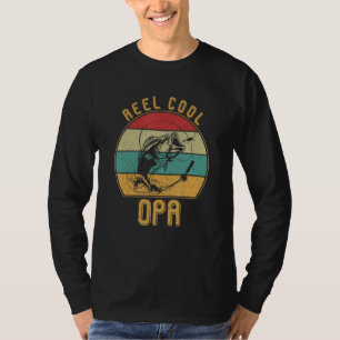 Camiseta Hombres de verdad Guay Opa Fishing Daddy Feliz Día