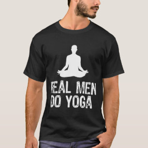 Camiseta Hombres de verdad hacen Navidades de yoga