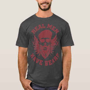 Camiseta Hombres de verdad tienen barba barba diseño para l