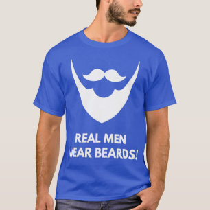 Camiseta Hombres De Verdad Usan Barbas Ventilador De Barba