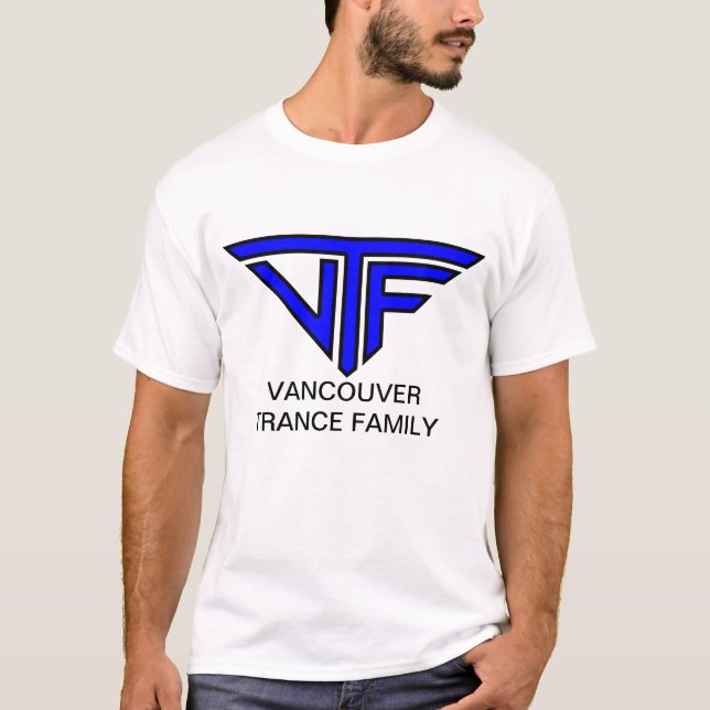 Camiseta Hombres de VTF (logotipo azul marino) (Anverso)