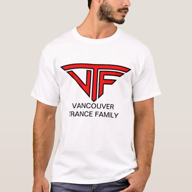 Camiseta Hombres de VTF (logotipo rojo) (Anverso)