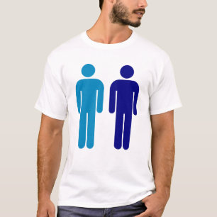 Camiseta Hombres del azul del orgullo gay de los muchachos