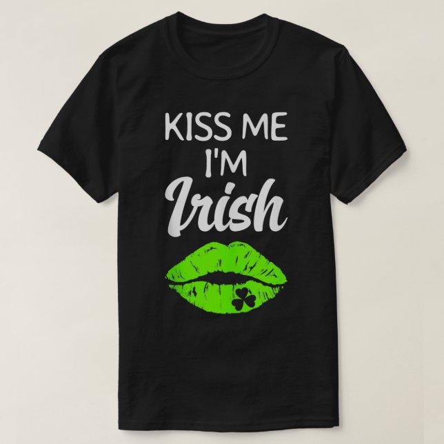 Camiseta Hombres Del Día De Los Patrocinadores Me Besan Im  (Diseño del anverso)