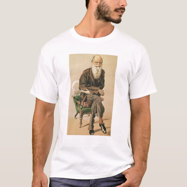 Camiseta Hombres del día, no. 33, Charles Darwin (Anverso)