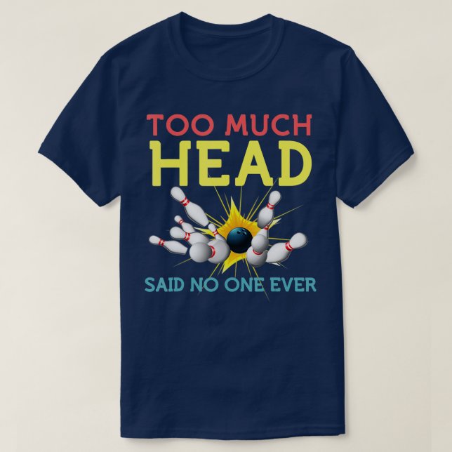 Camiseta Hombres del equipo de bolos cómicos dicen que nadi (Diseño del anverso)