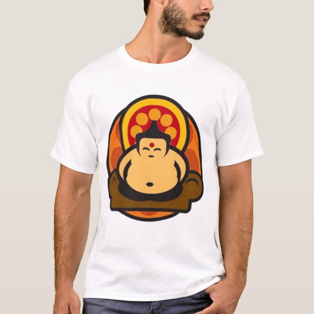 Camiseta Hombres del logotipo de Buda (Anverso)