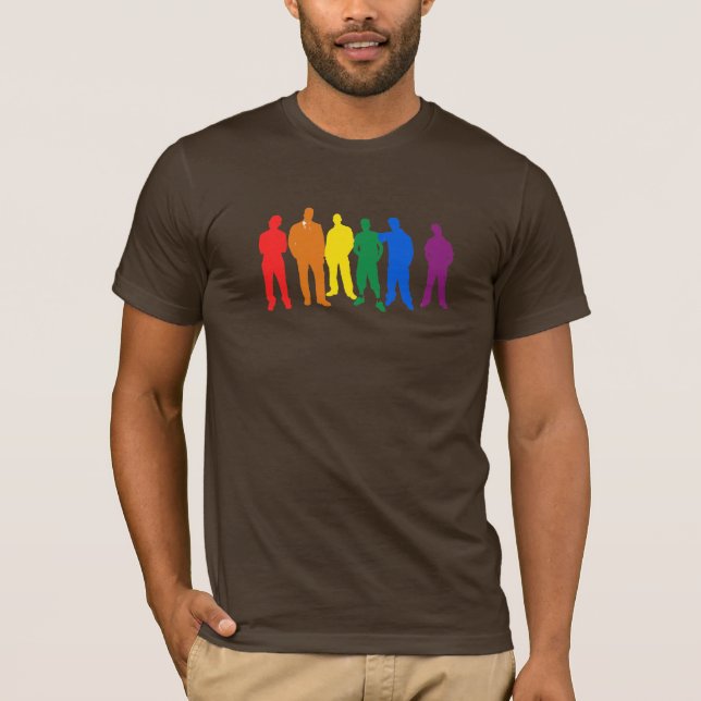 CAMISETA HOMBRES DEL ORGULLO GAY (Anverso)