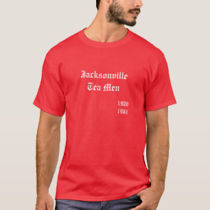 Camiseta Hombres del té de Jacksonville, 1980-1984