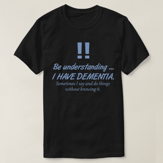 Camiseta Hombres Dementia Alzheimer Pacientes de Guerrero B (Diseño del anverso)