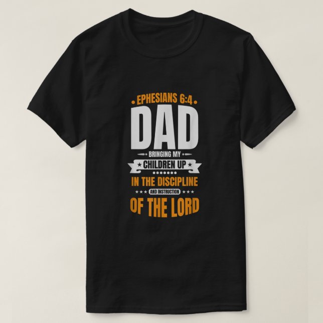 Camiseta Hombres Día de los Padres Cristianos Bendición Pap (Diseño del anverso)