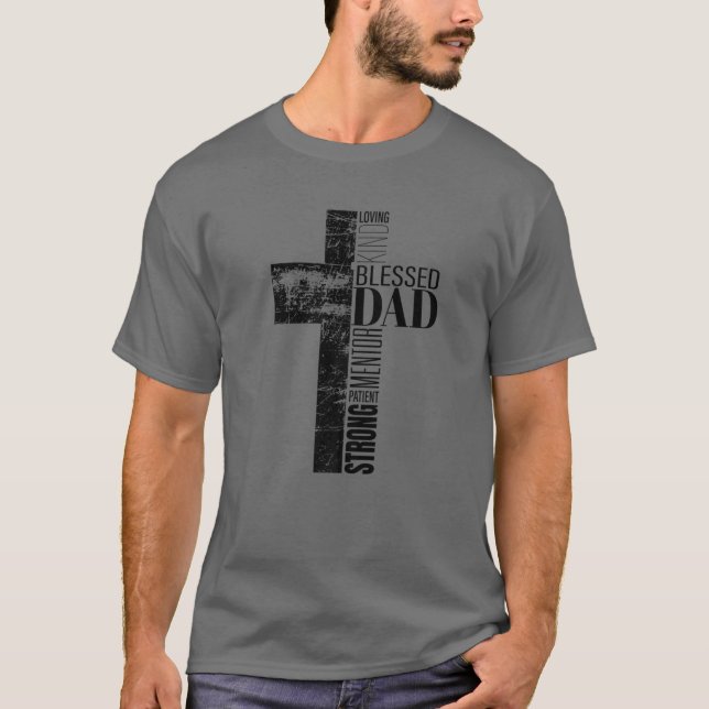 Camiseta Hombres Día de los Padres Cristianos Regalos Hombr (Anverso)