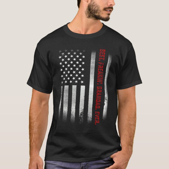 Camiseta Hombres Día del Mejor Abuelo Freakin (Anverso)