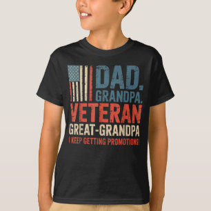 Camiseta Hombres Día del Padre Abuelo Veterano Gran Abuelo