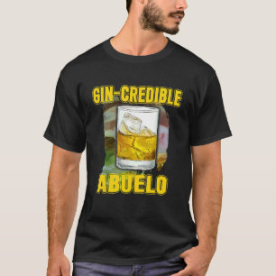 Camiseta Hombres Día del Padre Gin Credibile Abuelo Bebe