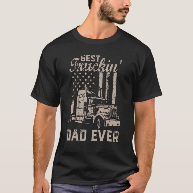 Camiseta Hombres Día del Padre Hombres Mejor Camión Papá Nu (Anverso)