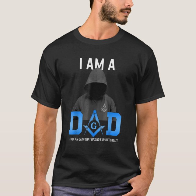 Camiseta Hombres Día del Padre Masónico Juramento Freemason (Anverso)