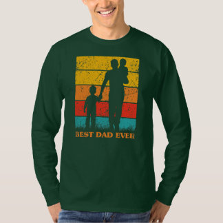 Camiseta Hombres Día del Padre mejor papá jamás retro atard