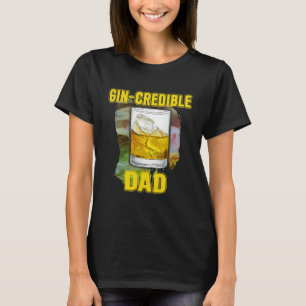Camiseta Hombres Día del Padres Gin Credibile Papá Bebe
