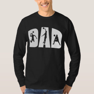 Camiseta Hombres Día del Voleibol Papá Padre Voleibol Playa