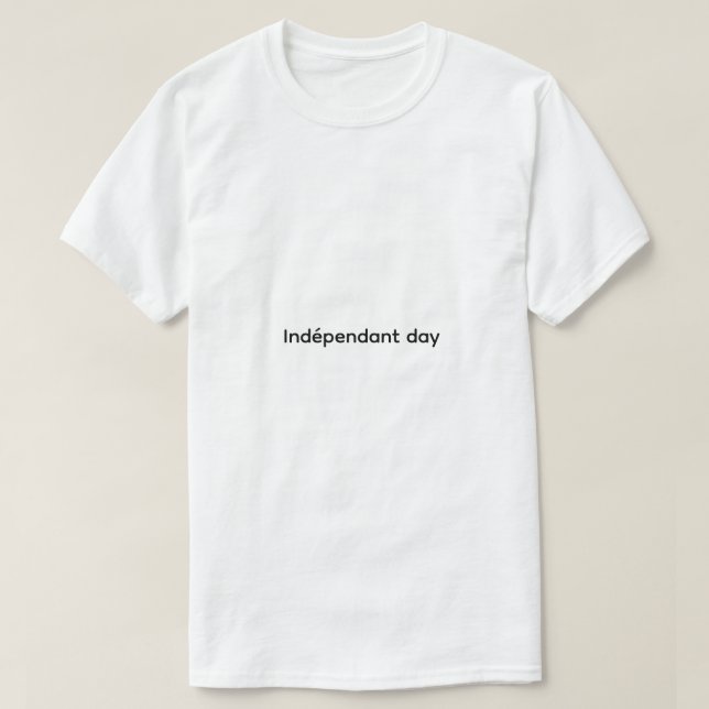 Camiseta hombres día independiente (Diseño del anverso)