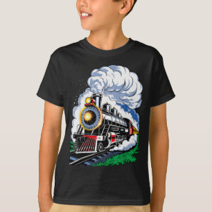 Camiseta Hombres director de tren de vapor de Navidad vinta