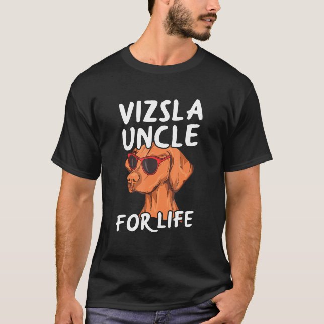 Camiseta Hombres Diseño Vizsla Húngara Para Tu Tío Vizsla (Anverso)