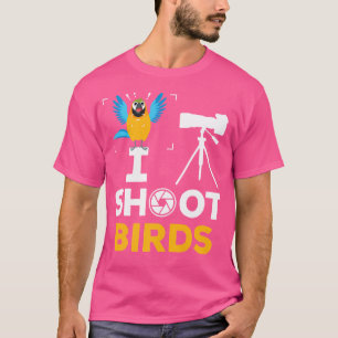 Camiseta Hombres Disparo Aves - Fotógrafo Divertido Foto De