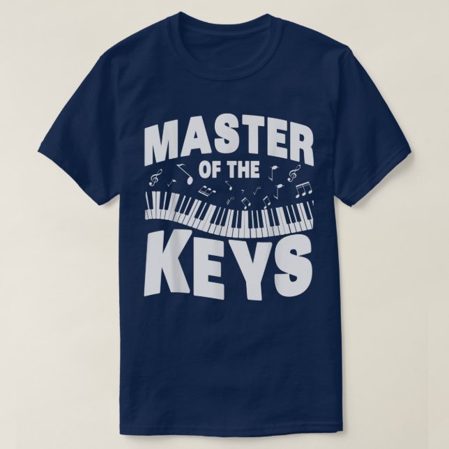 Camiseta Hombres Divertido Amante De La Música Piano Maestr (Diseño del anverso)