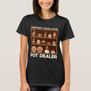 Camiseta Hombres divertido apoya al traficante de marihuana