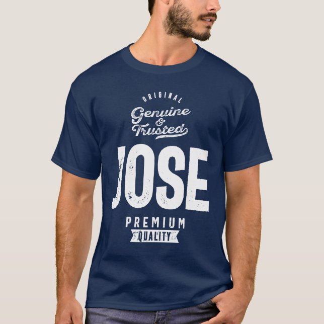 Camiseta Hombres Divertido Nombre Personalizado José (Anverso)
