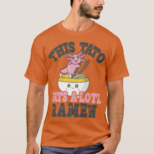 Camiseta Hombres divertidos amantes del ramen Tato Cute Axo