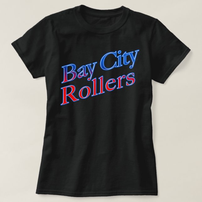 Camiseta Hombres divertidos Band Bay City Rolling Music Roc (Diseño del anverso)