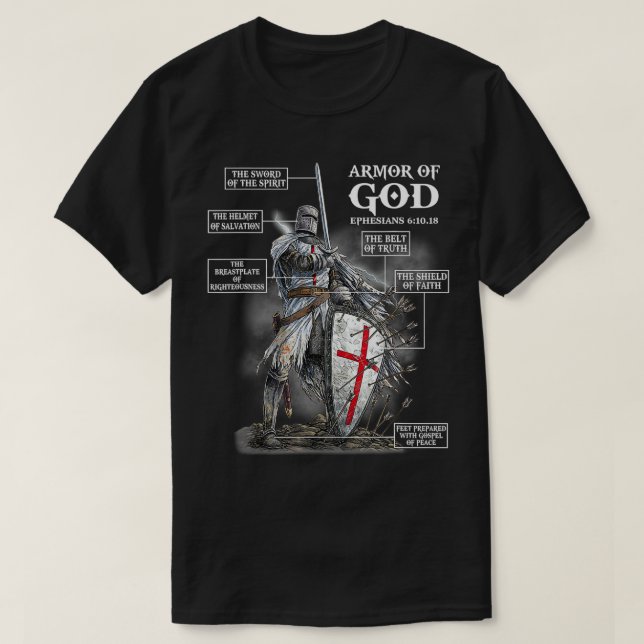 Camiseta Hombres Divertidos Caballeros Templarios Anatomía  (Diseño del anverso)