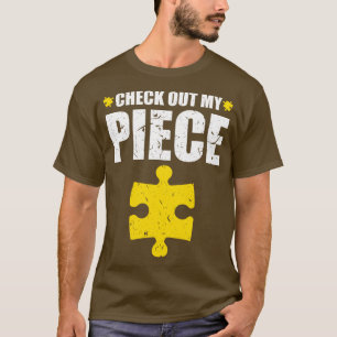 Camiseta Hombres divertidos de diseño de rompecabezas revis