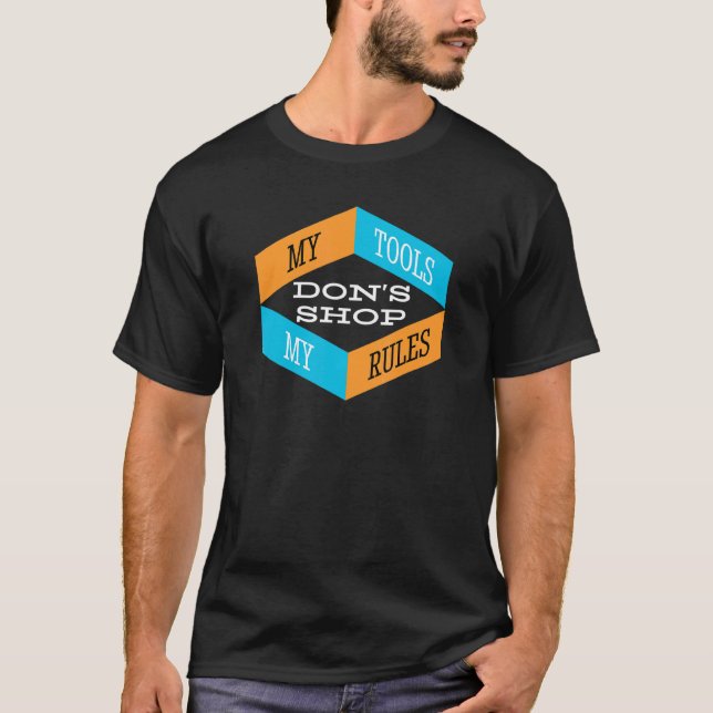 Camiseta Hombres Divertidos de no comprar mis herramientas  (Anverso)