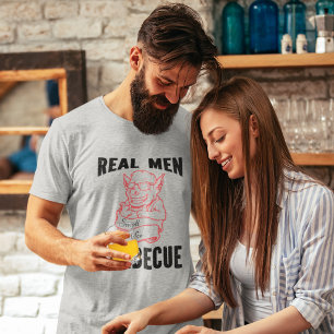 Camiseta Hombres Divertidos De Verdad Huelen Como Barbacoa