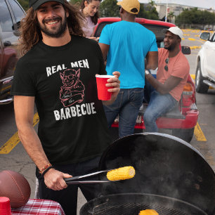 Camiseta Hombres Divertidos De Verdad Huelen Como Barbacoa