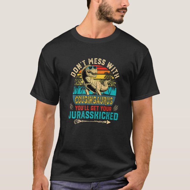 Camiseta Hombres Divertidos Dolor Prisinsaurus Dinosaur Rex (Anverso)