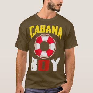Camiseta Hombres divertidos en la piscina de cabaña