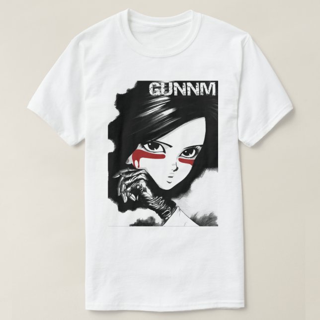 Camiseta Hombres divertidos Gunnm Gally Alita Batalla Angel (Diseño del anverso)