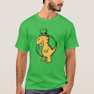 Camiseta Hombres divertidos irlandeses de los dinosaurios