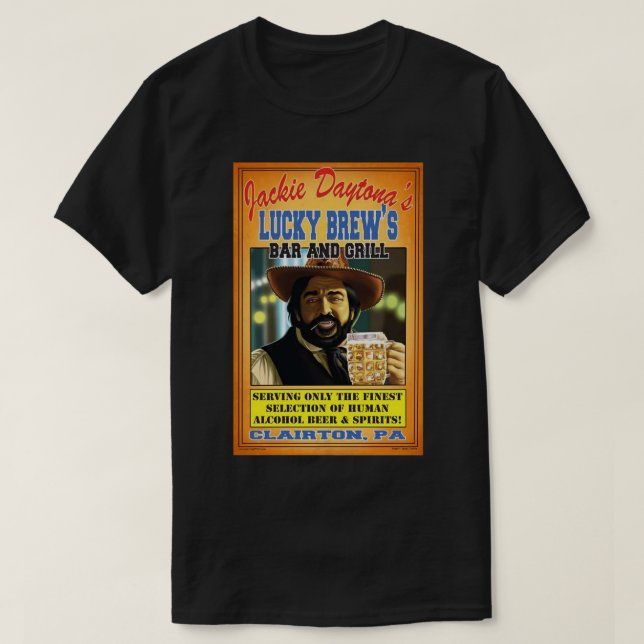 Camiseta Hombres divertidos Jackie Daytona - Bartende Human (Diseño del anverso)